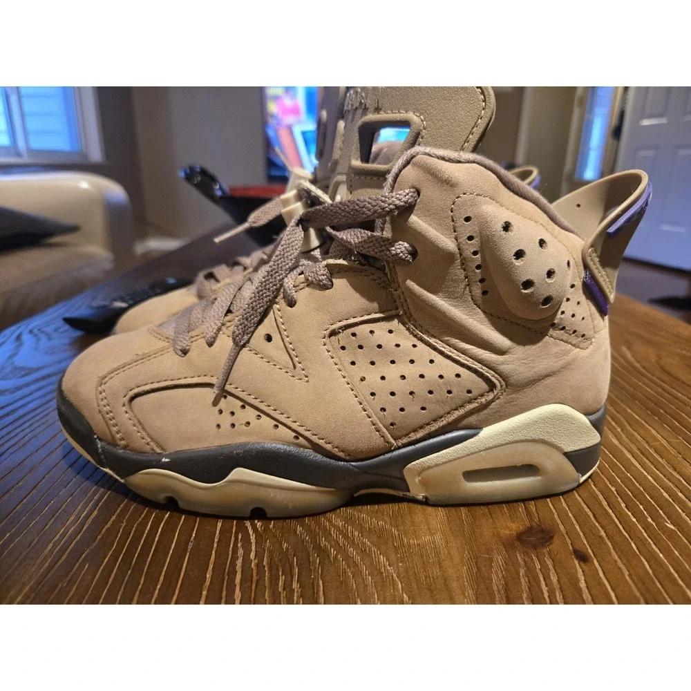 Air Jordan 6 Gore-Tex Brown Kelp FD1643-300 GS 6Y 7.5W Waterproof
